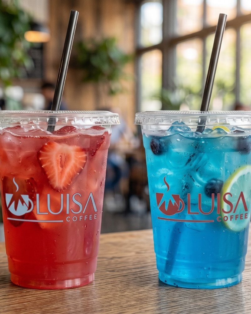 Strawberry and blueberry lime refreshers from the Miami Refresher Cart